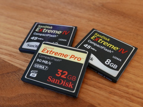 An October 21, 2015 photo shows SanDisk memory cards in Washington, DC. Hard disk drive maker Western Digital announced Wednesday that it will pay $19 billion for SanDisk, a leader in flash memory. US-COMPANY-MERGER-WESTERN DIGITAL-SANDISK
