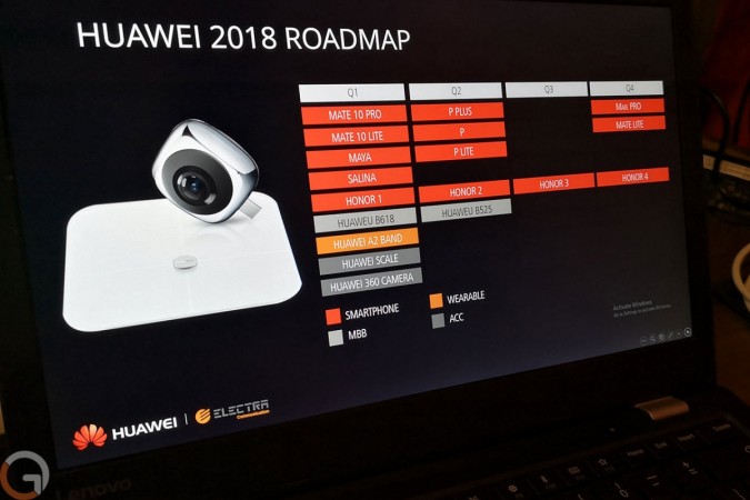 Huawei 2018 roadmap Huawei 2018 roadmap