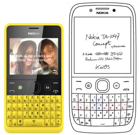 The Nokia QWERTY phone TA-1047 concept sketch by NokiaPowerUser (Picture for representation only) Nokia QWERTY Phone