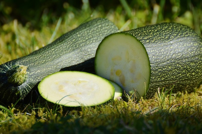 Zucchini is low in calories and high in water and fiber. Zucchini