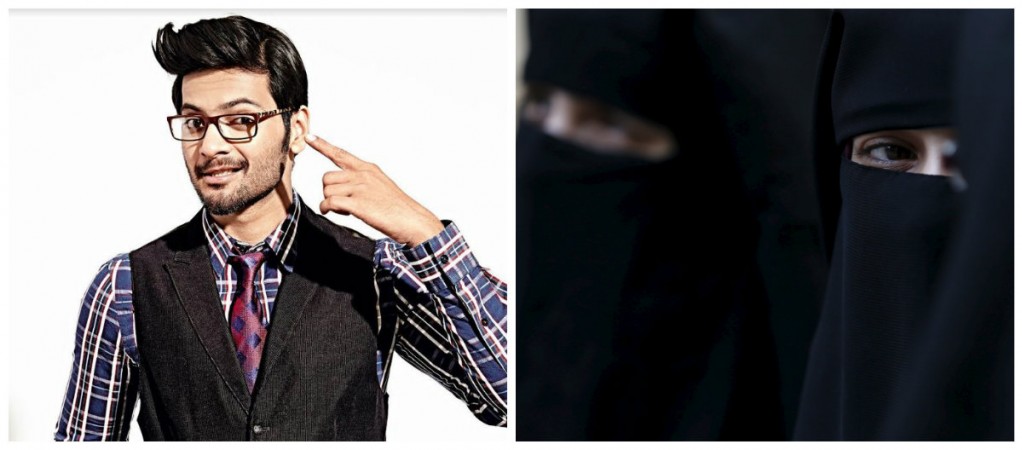Ali Fazal (left) Muslim women (representational image) (right) Ali Fazal (left) Muslim women (representational image) (right)