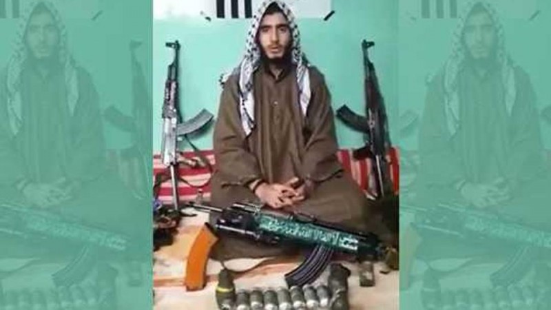 In picture: Teenage terrorist Fardeen Khanday seen in a video he made before the Pulwama terrorist attack on a CRPF camp in Jammu and Kashmir that started on December 31, 2017. Fardeen Khanday