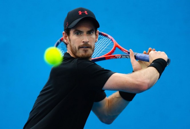 File photo of Murray training ahead of Brisbane International Andy Murray