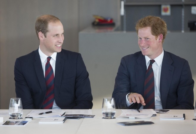 rince William, Duke of Cambridge (L) and Prince Harry attend a Business Leaders Employment meeting, hosted by the Royal Foundation of the Duke and Duchess of Cambridge and Prince Harry at the Queen Elizabeth Olympic Park on September 10, 2014 Prince William Prince Harry