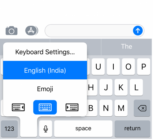 Apple Keyboard positioning
