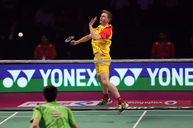 Axelsen survived a slow start to overcome Warriors Tzu Wei Wang on Friday in Chennai Viktor Axelsen