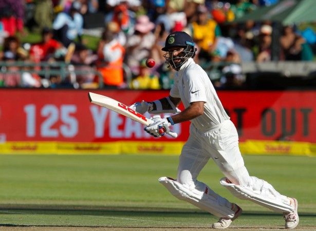 Shikhar Dhawan plays a shot against South Africa in the 1st Test in Cape Town on Friday (January 5). He was dismissed for 16 by Dale Steyn. Shikhar Dhawan