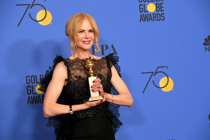 Actor Nicole Kidman poses with the Best Performance by an Actress in a Limited Series or a Motion Picture Made for Television for 'Big Little Lies' in the press room during The 75th Annual Golden Globe Awards at The Beverly Hilton Hotel on January 7, 2018 in Beverly Hills, California. 75th Annual Golden Globe Awards