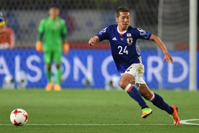 Yosuke Ideguchi of Japan runs with the ball during the international friendly match between Japan and Syria at Tokyo Stadium on June 7, 2017 in Chofu, Tokyo, Japan yosuke ideguchi