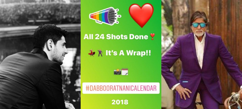 Sidharth Malhotra, Amitabh Bachchan in Dabboo Ratnani Calendar 2018