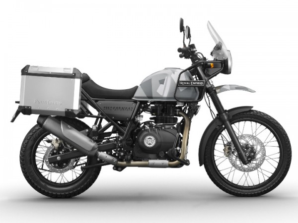 Royal Enfield Himalayan Sleet features camauflaged colour Royal Enfield Himalayan Sleet