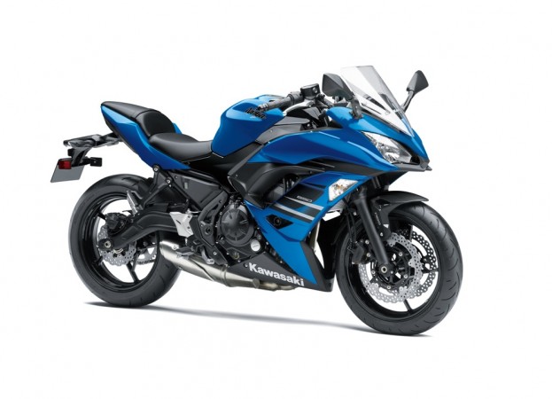 Kawasaki Ninja 650 ABS in blue Kawasaki Ninja 650 ABS in blue