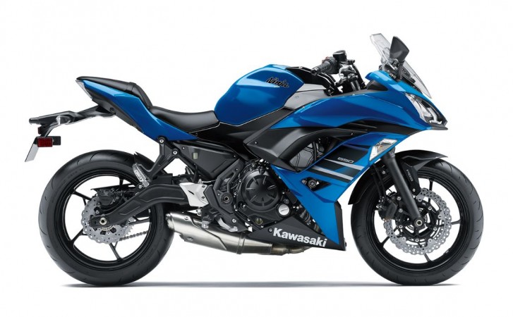 Kawasaki Ninja 650 ABS in blue Kawasaki Ninja 650 ABS in blue