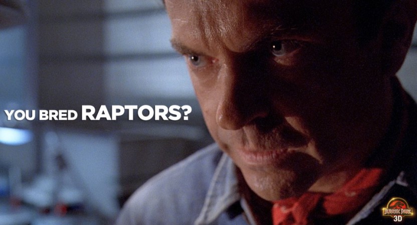 Sam Neill as Alan Grant in Jurassic Park. Jurassic World