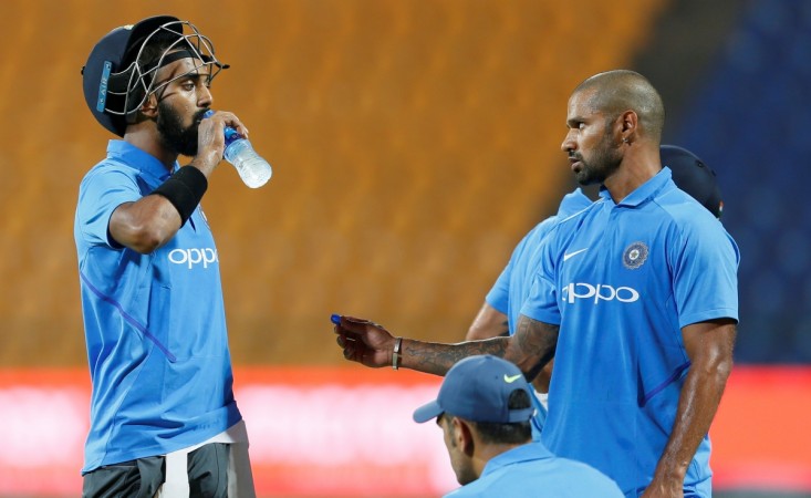 KL Rahul (left) might replace Shikhar Dhawan (right) at the top of the order for the 2nd Test. KL Rahul Shikhar Dhawan