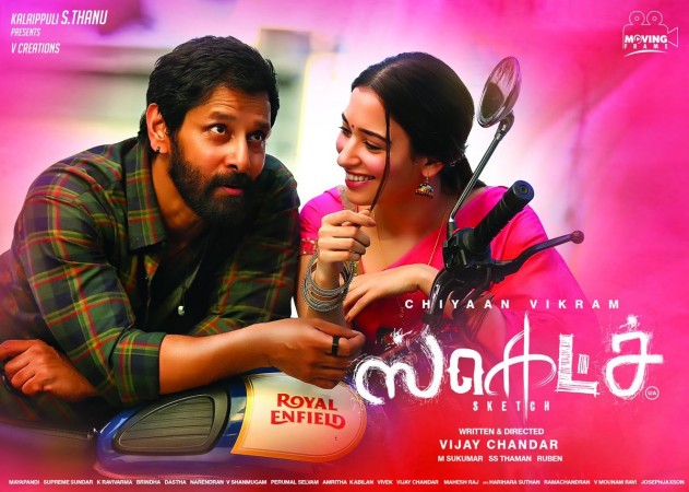 Vikram and Tamannaah in Sketch. Vikram and Tamannaah in Sketch