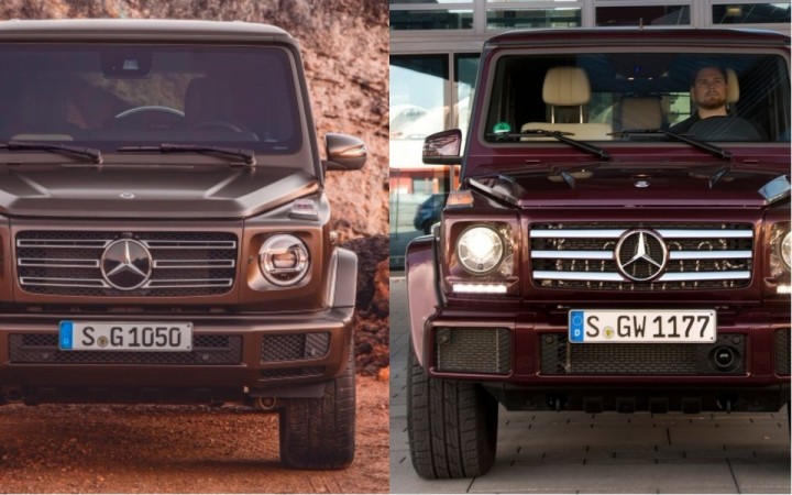Mercedes-Benz G-Class- New in left and old in right Mercedes-Benz G-Class