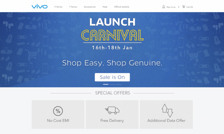 Vivo E-Store Launch Carnival (screenshot) Vivo E-Store Launch Carnival