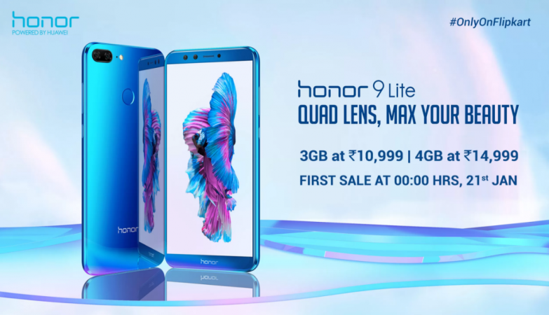 Honor 9 Lite has just been launched in India and will go on sale exclusively on Flipkart from Janaury 21. (screenshot) Honor 9 Lite on Flipkart