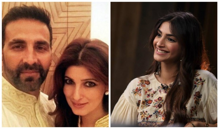 Akshay Kumar, Twinkle Khanna (left) and Sonam Kapoor (right) Akshay Kumar, Twinkle Khanna (left) and Sonam Kapoor (right)