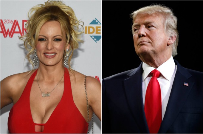 Stormy Daniels (L); Donald Trump Stormy Daniels; Donald Trump