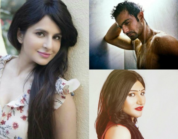 (L to R) Actress Roop Durgapal, actor Ashmit Patel and model-actress Mahika Sharma Budget 2018