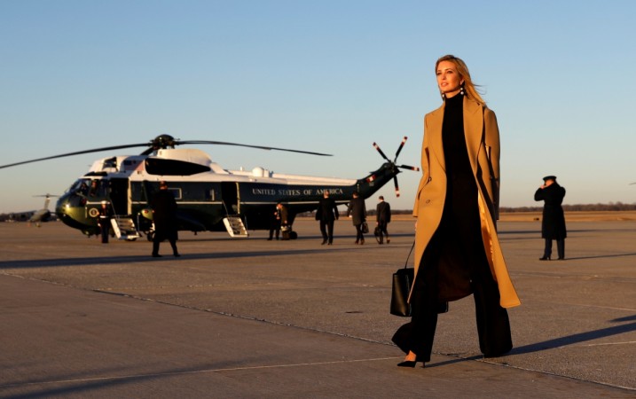 Ivanka Trump walks from Air Force One to a waiting vehicle Ivanka Trump