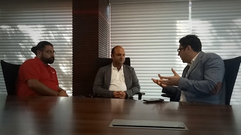Vivek Gupta and Abhay Hanjura, Founders of Licious with Danish Manzoor Vivek and Abhay