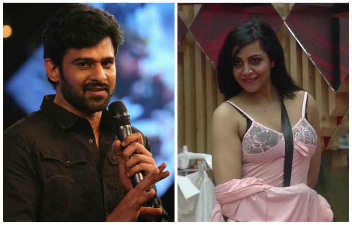 Prabhas and Arshi Khan Prabhas and Arshi Khan