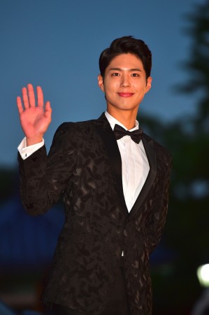 South Korean actor Park Bo-Gum poses for a photo call on the red carpet of the 52nd annual BaekSang Art Awards in Seoul. Park Bo Gum