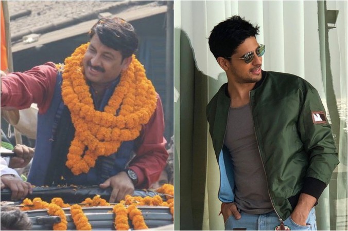 BJP MP and Bhojpuri actor Manoj Tiwari and Sidharth Malhotra Sidharth Malhotra, Manoj Tiwari