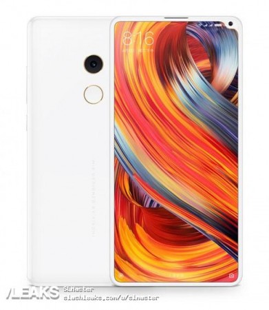 This alleged Mi Mix 2S render shows the front camera is moved to the top-right corner, giving rise to that awkward notch. Mi Mix 2S