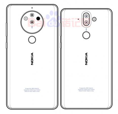 The leaked sketch showing Nokia 10 with penta-lens camera setup on its back panel. Nokia 10 penta-camera sketch