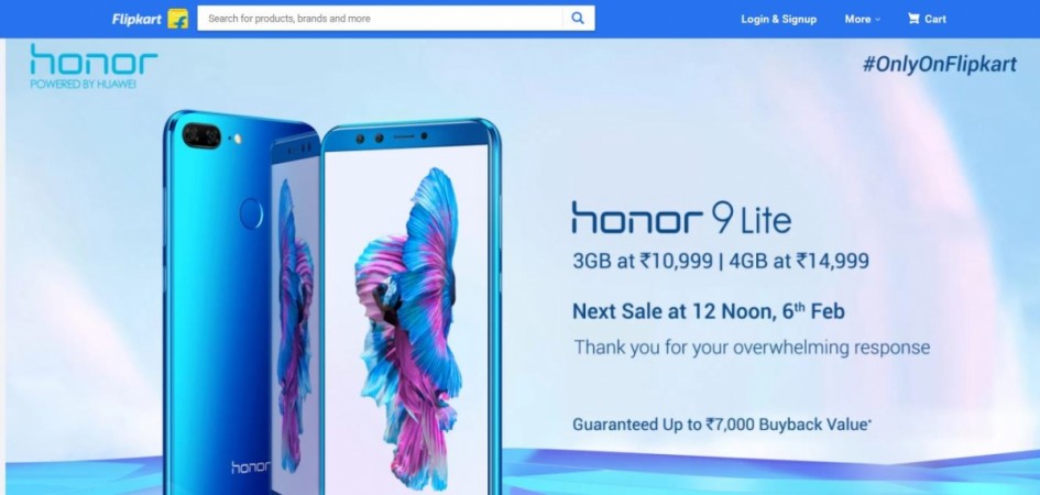 Gone in seconds! Honor 9 Lite gets sold out on Flipkart flash sale 4.0 Honor 9 Lite, flash sale, flipkart offers,price, specs