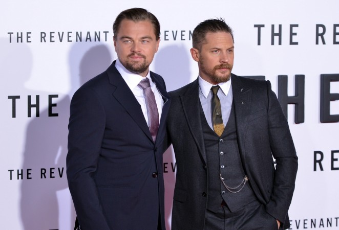 Leonardo DiCaprio and Tom Hardy attend the World Premiere of 'The Revenant' in Hollywood, California Tom Hardy, Leonardo DiCaprio, Oscars, The Revenant