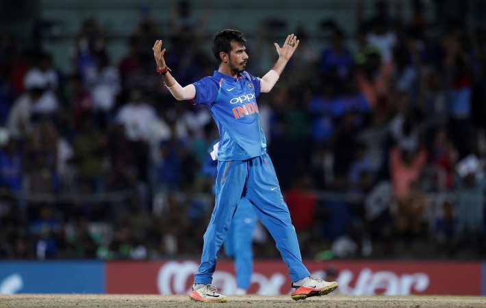File photo: Yuzvendra Chahal celebrates a wicket during an ODI for India. Yuzvendra Chahal