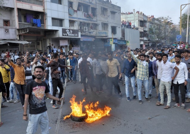 In picture: Rajput Karni Sena members stage a protest ahead of the release of Sanjay Leela Bhansali's 'Padmaavat' in Ahmedabad on January 21, 2018. Rajput Karni Sena