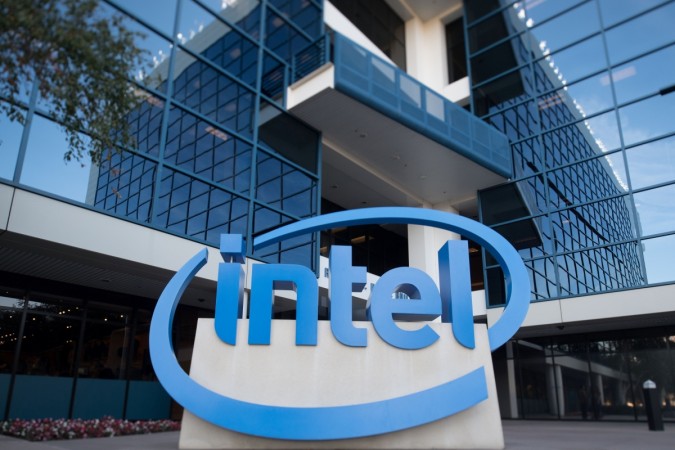 An Intel sign is seen at the Intel Museum in Santa Clara, California on November 4, 2016. / AFP / JOSH EDELSON US-TECHNOLOGY-INTEL
