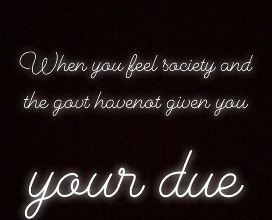 A screenshot from Mallika Dua's Instagram story Mallika Dua