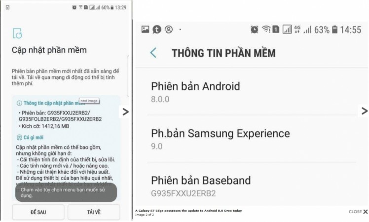 Screenshots of Galaxy S7 edge with Android 8.0 Oreo update Screenshot of Galaxy S7 edge with Android 8.0 Oreo update