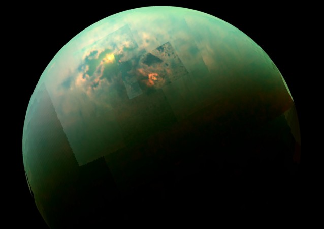 Color view from Cassini shows Titan's north polar seas Titan