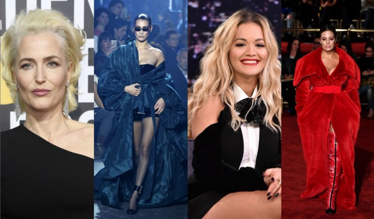 Gillian Anderson, Bella Hadid, Rita Ora and Ashley Graham Gillian Anderson, Bella Hadid, Rita Ora, Ashley Graham
