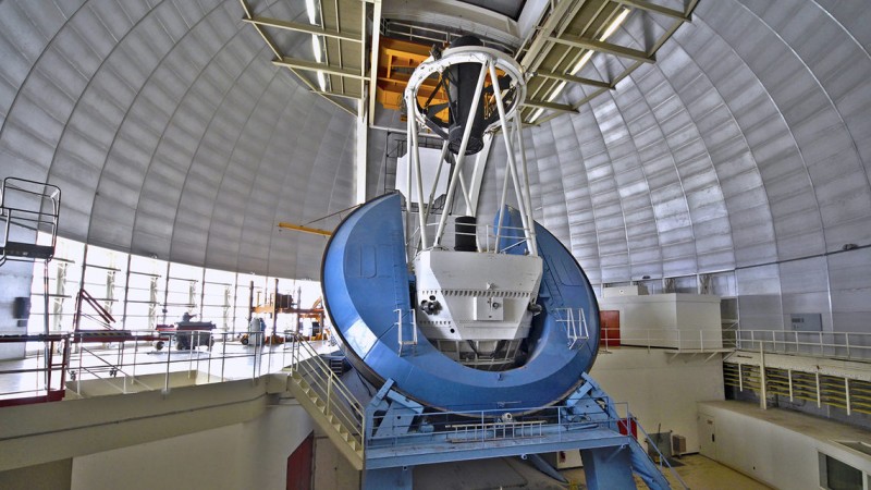 The overhauled Nicholas U. Mayall Telescope is expected to help astronomers solve mysteries surrounding dark energy. Mayall Telescope