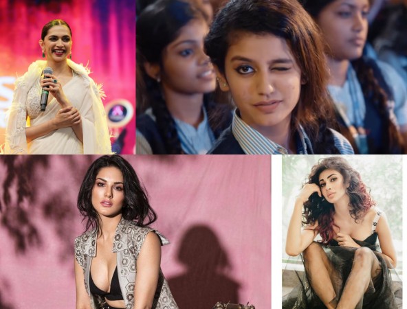 Deepika Padukone, Priya Prakash Varrier, Sunny Leone, Mouni Roy Deepika Padukone, Priya Prakash Varrier, Sunny Leone, Mouni Roy