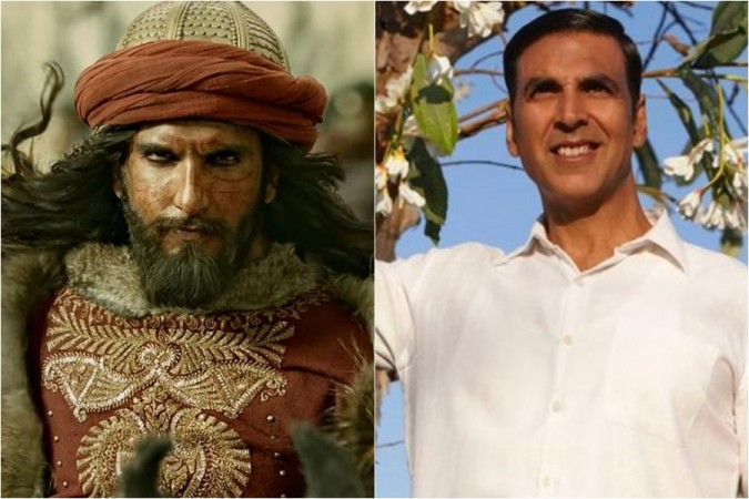 Ranveer Singh in Padmaavat, Akshay Kumar in PadMan Padmaavat, PadMan, Ranveer Singh, Akshay Kumar