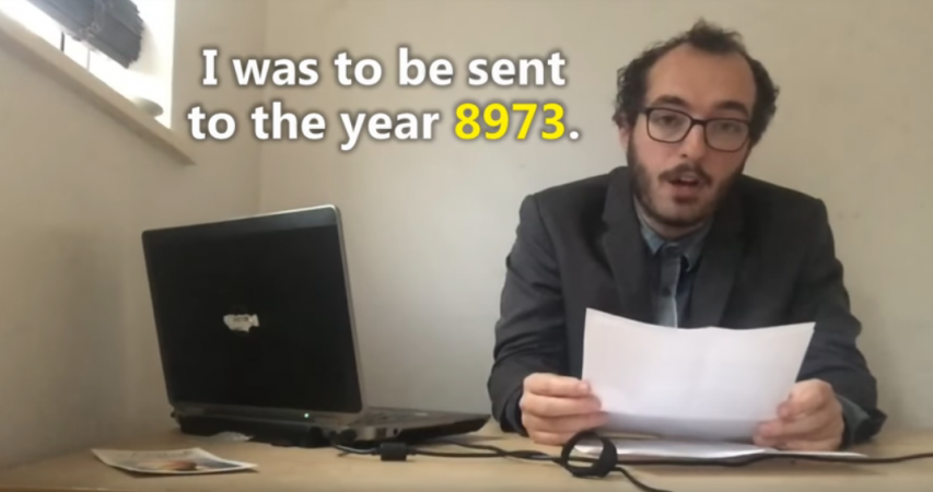 William Taylor claims he had been to the year 8973. Time Traveler Taylor