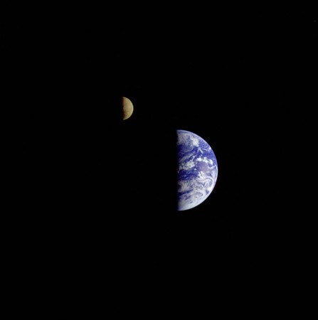 Earth, Moon, Galileo