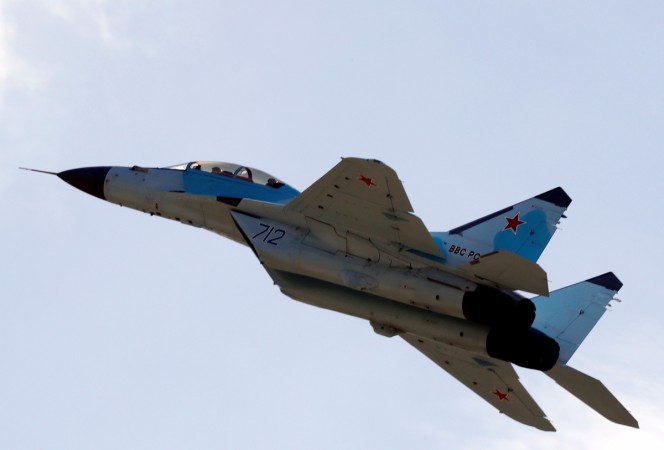 A Mikoyan MiG-35 multi-role fighter performs during a demonstration flight at the MAKS 2017 air show in Zhukovsky, outside Moscow, Russia, July 18, 2017. A Mikoyan MiG-35 multi-role fighter performs during a demonstration flight at the MAKS 2017 air show in Zhukovsky