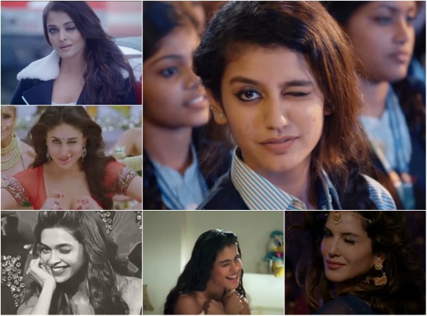 Bollywood actresses' wink vs Priya Prakash Varrier's wink Bollywood actresses' wink vs Priya Prakash Varrier's wink