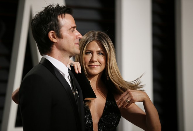 Jennifer Aniston and Justin Theroux at the 89th Academy Awards. jen aniston